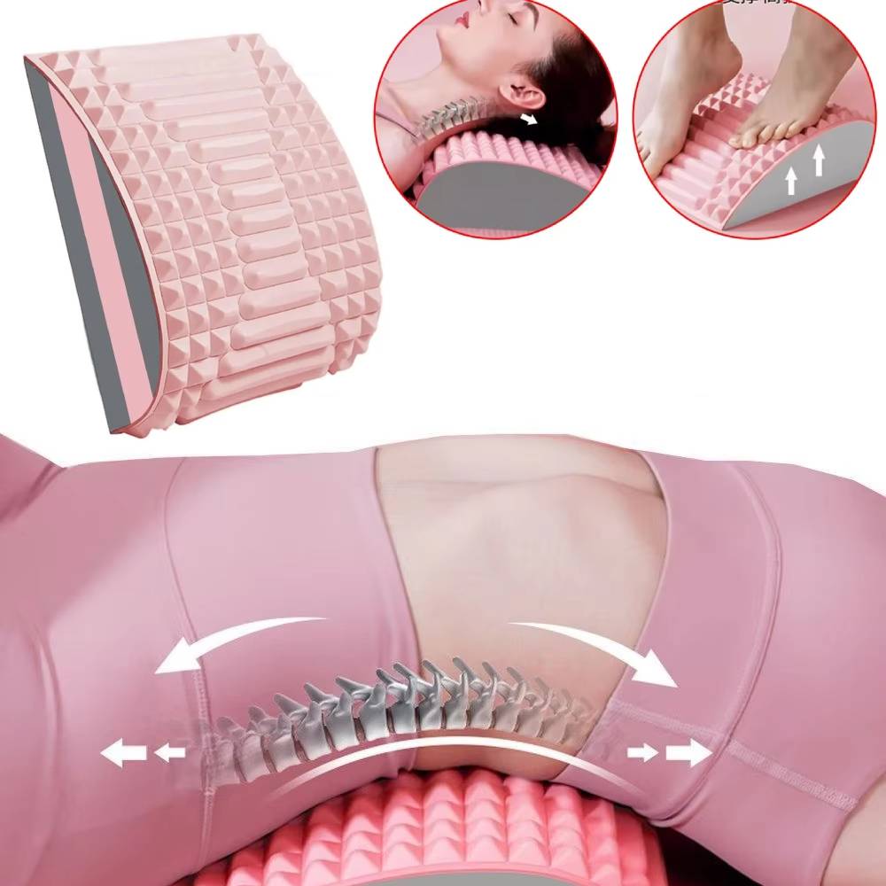 Back Stretcher Lumbar - Dispositivo Massajador Lombar TPE, Suporte para