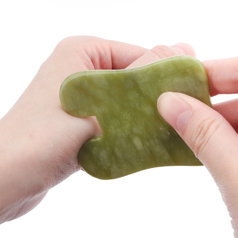 Natural verde xiuyu gua sha pl - Jade Gua Sha Tool avaliação e preço