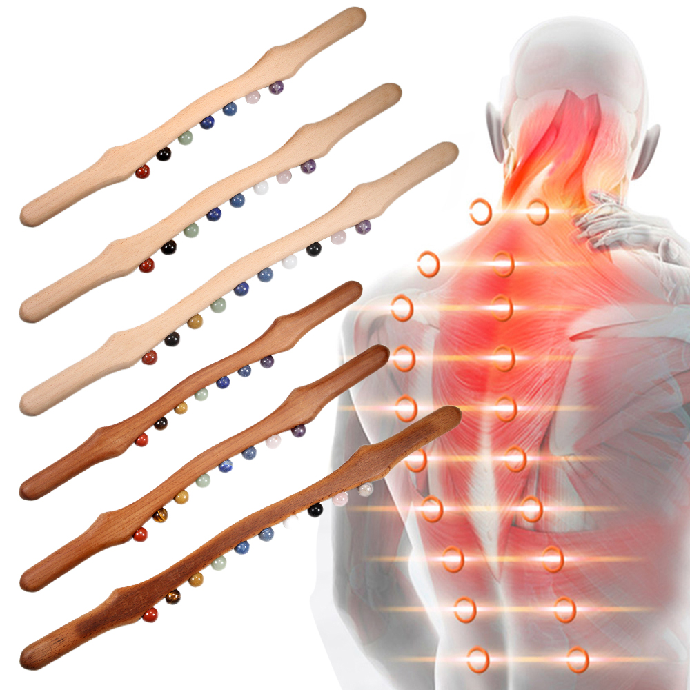 Bastão de massagem de madeira  - Jade Gua Sha Tool avaliação e preço