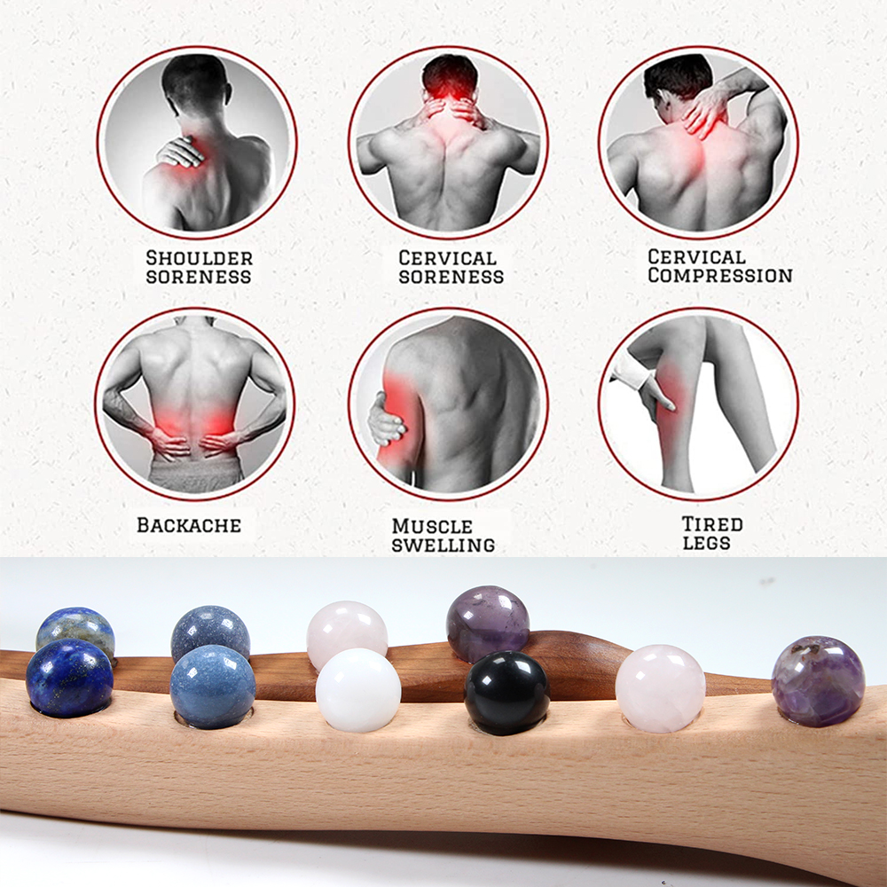 Bastão de massagem de madeira  - Jade Gua Sha Tool avaliação e preço