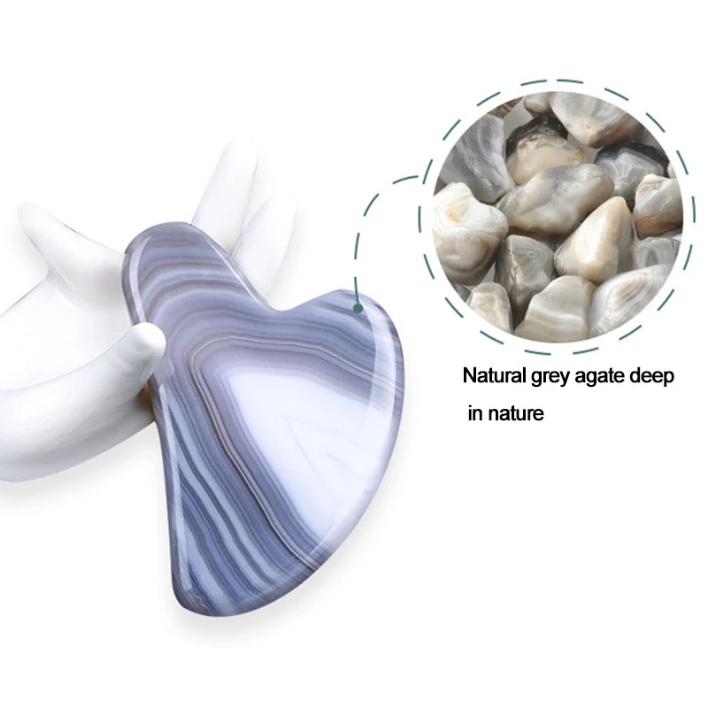 Natural Jade Gua Sha Set, Quar - Jade Gua Sha Tool avaliação e preço
