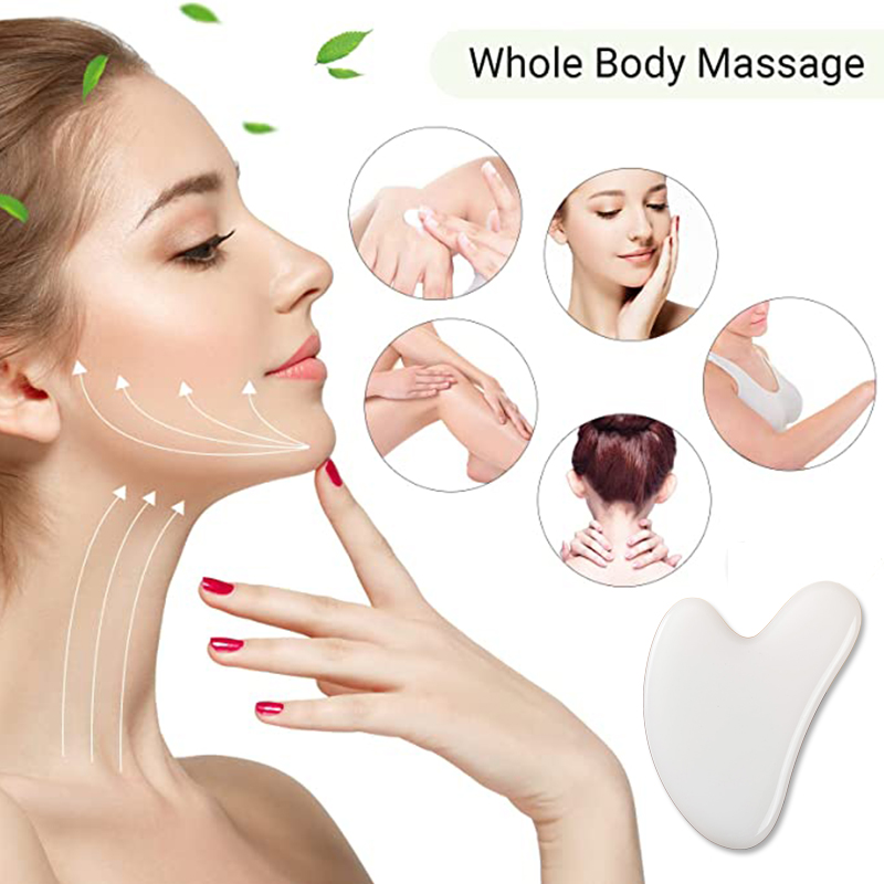 Natural White Jade Gua Sha Boa - Jade Gua Sha Tool avaliação e preço