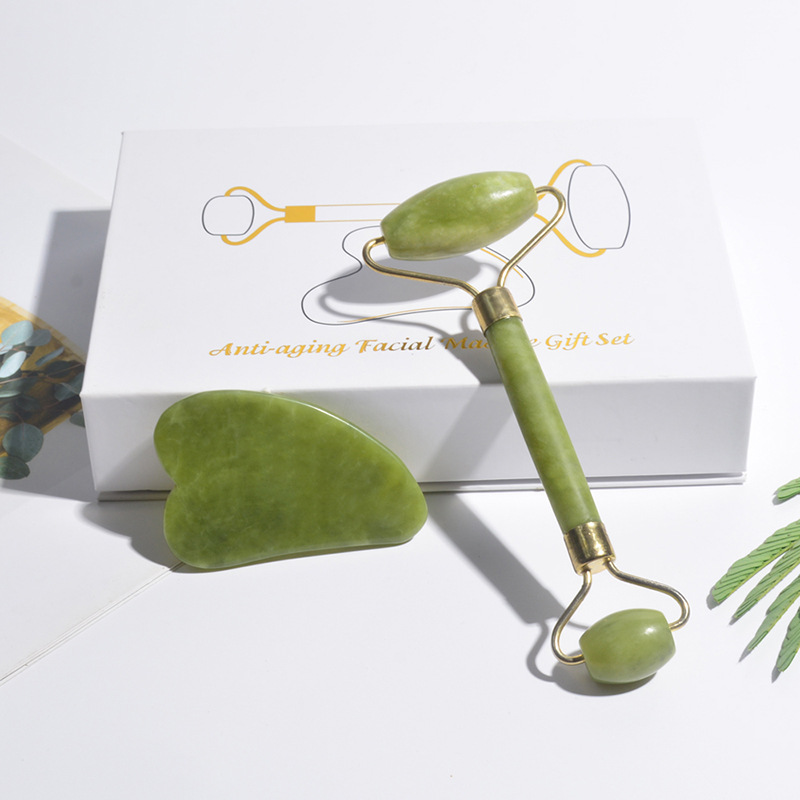 Rolo de Jade Natural para o Ro - Jade Gua Sha Tool avaliação e preço