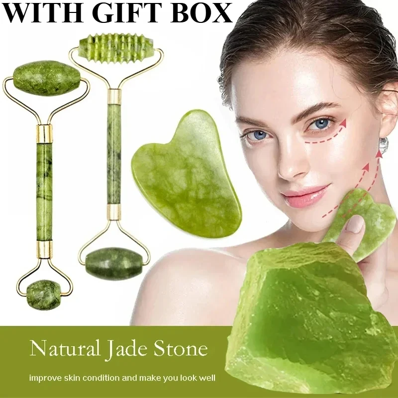 Rolo de Jade Natural para o Ro - Jade Gua Sha Tool avaliação e preço
