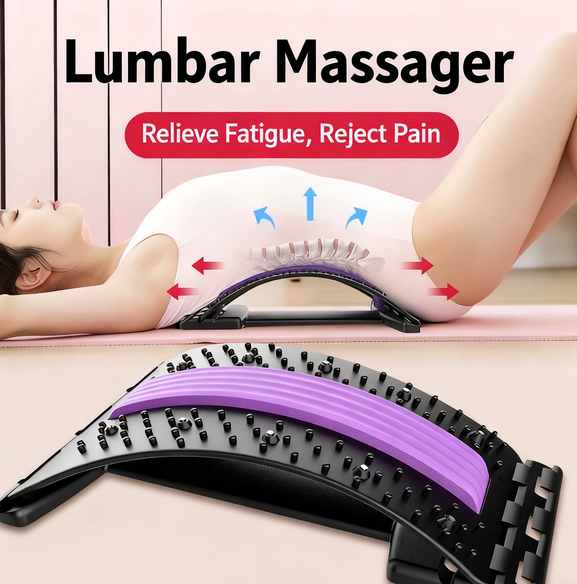 Massageador Lombar e Relaxante - Back Stretcher Lumbar avaliação e preço