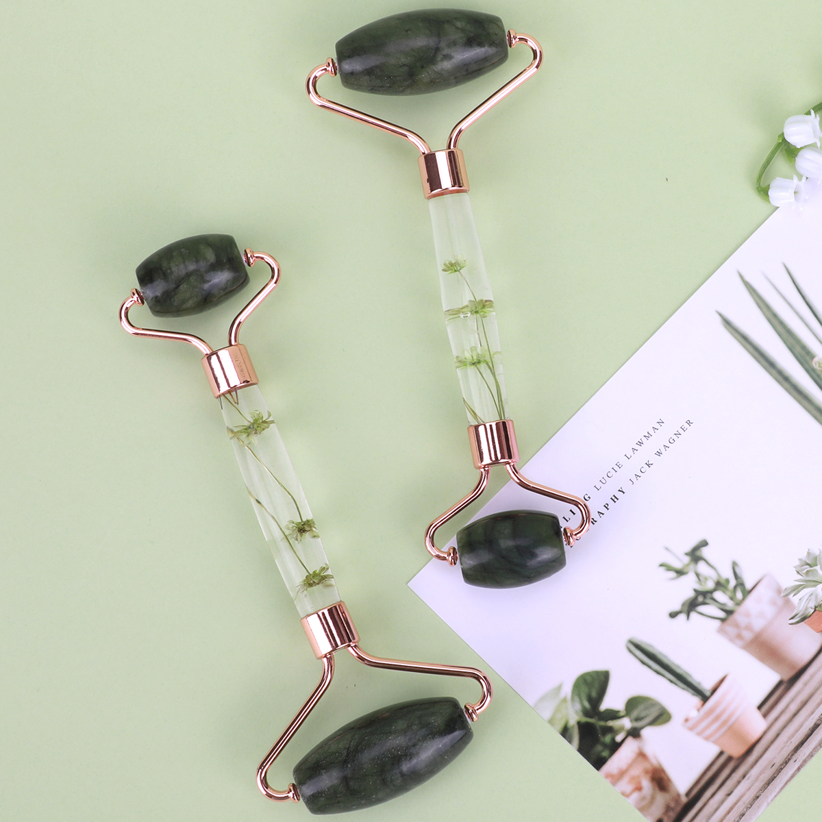 Rolo de jade natural massagead - Jade Gua Sha Tool avaliação e preço
