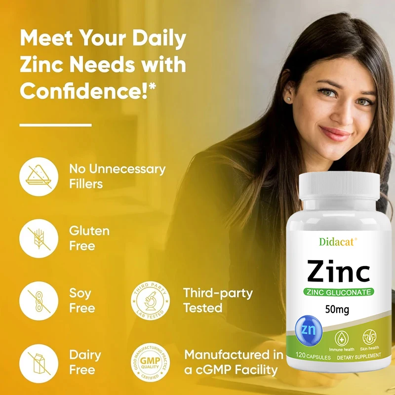 Zinco 50 mg - com gluconato de - Health Wellness Day avaliação e preço